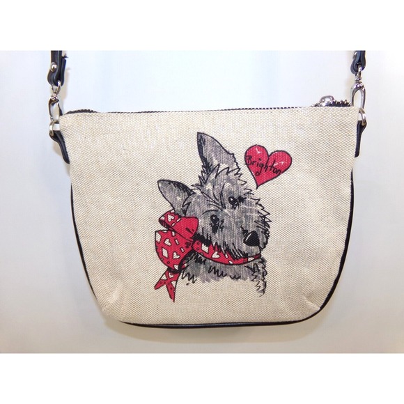 Brighton Small Crossbody Purse Exercise I'd Rather Accessorize Scottie Dog - Picture 1 of 7
